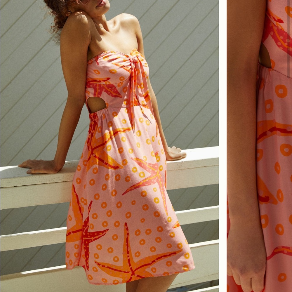 ANTHROPOLOGIE Farm Rio Under The Sea Cover-Up Dress